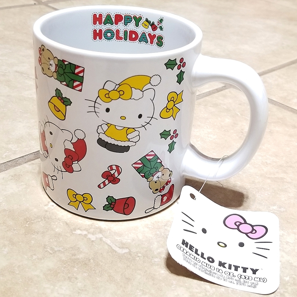 Sanrio Hello Kitty & Tiny Chum Happy Holidays Christmas Mug